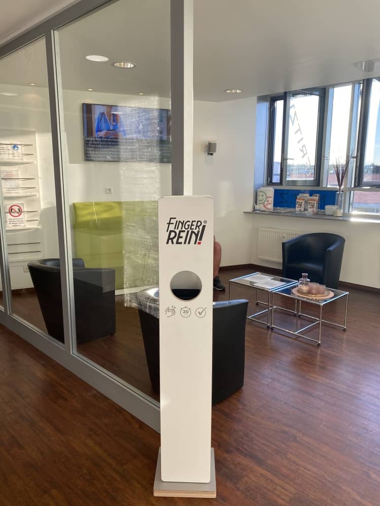 Fingerrein Desinfektionsspender Praxis